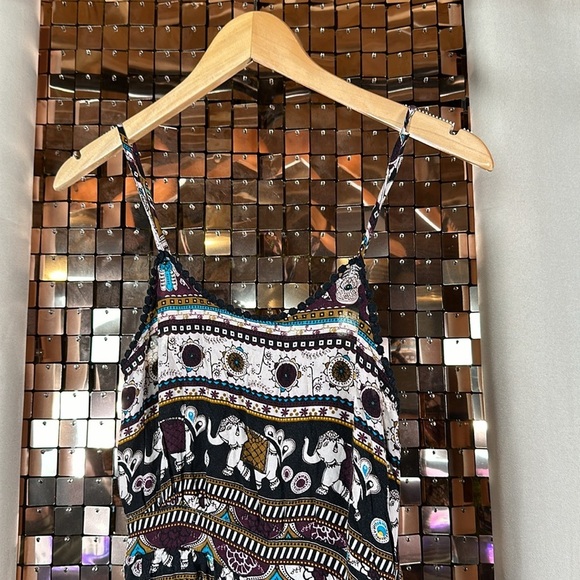 Bluenotes Multicolour Paisley Elephant Print Jumpsuit Size XS P2P 14-15” - Picture 5 of 12